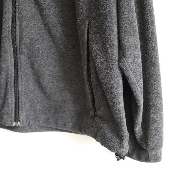 Columbia Fleece Sweater Gray Mens Large Full Zip Jacket - Picture 3 of 8